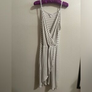 Market and Spruce Faux Wrap Stripe Dress